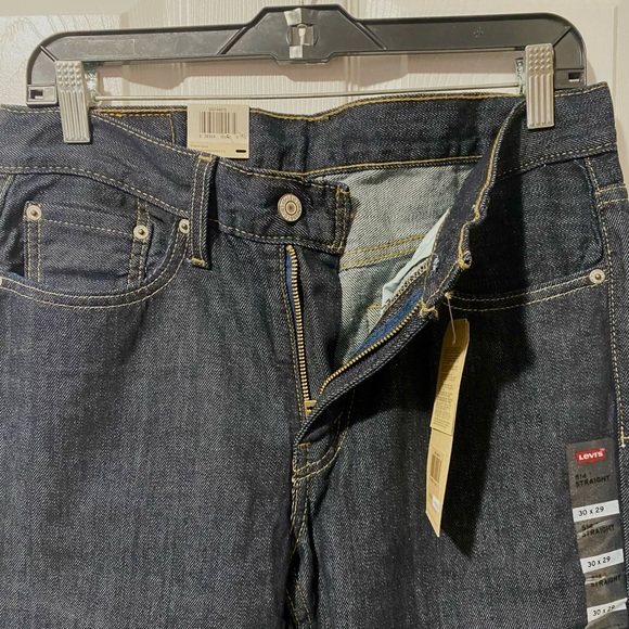 Levi’s 514 Straight Jeans - Dark Wash - NWT - Picture 4 of 10